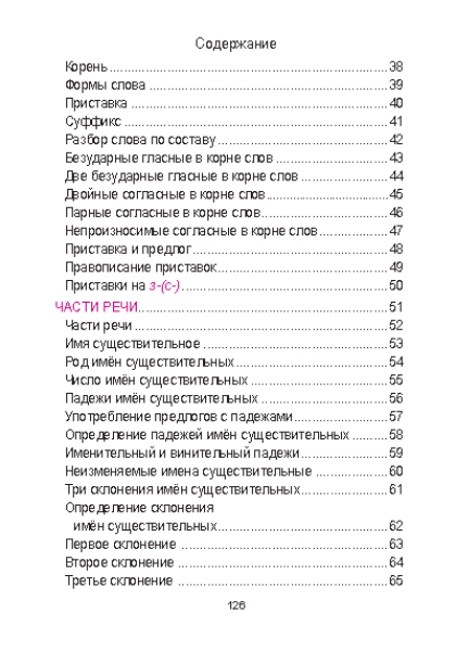 Русский язык Курс начальной школы в таблицах