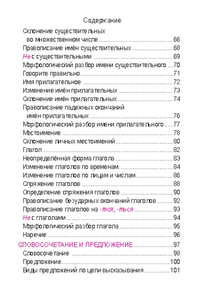 Русский язык Курс начальной школы в таблицах