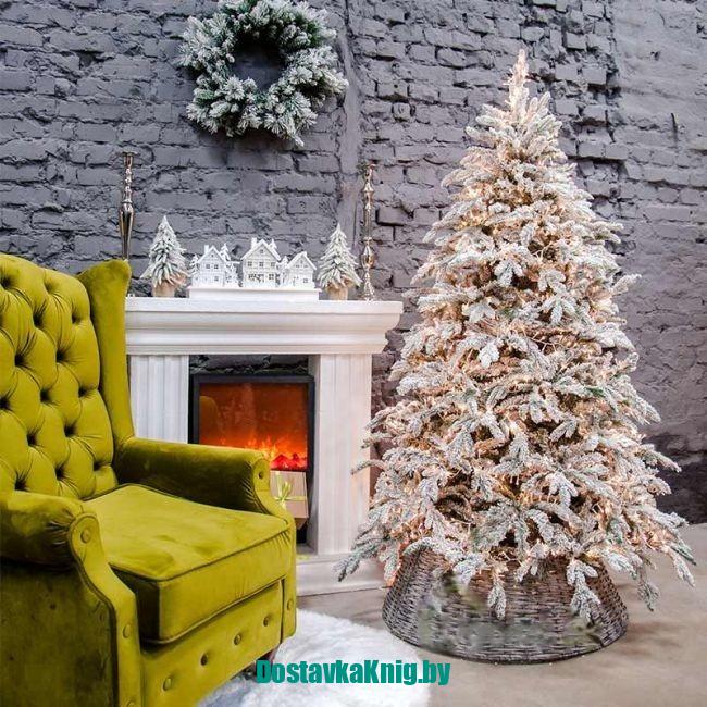 Ель новогодняя искусственная Бергамо 240 см с напылением GrandCity