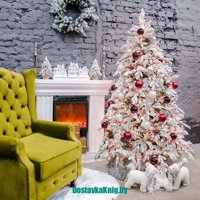 Ель новогодняя искусственная Бергамо 240 см с напылением GrandCity