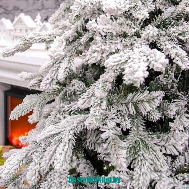 Ель новогодняя искусственная Бергамо 240 см с напылением GrandCity — изображение 6